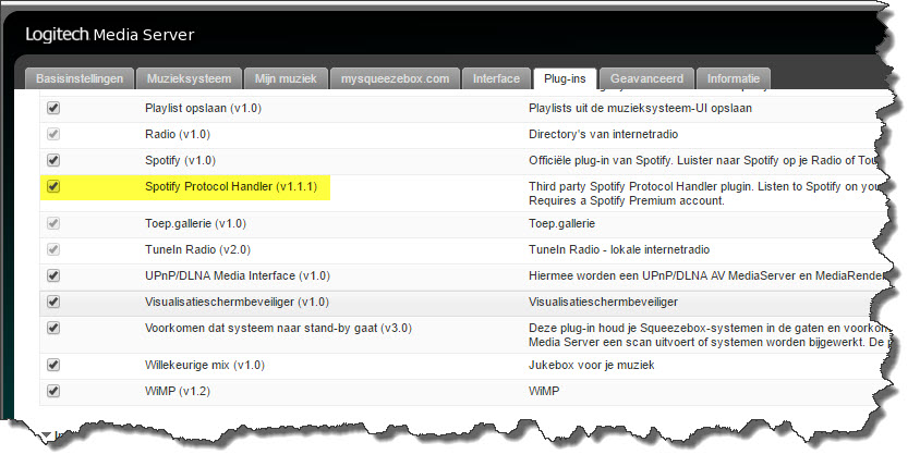 spotify logitech media server